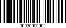 Código de barras (EAN, GTIN, SKU, ISBN): '90360000000'