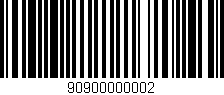 Código de barras (EAN, GTIN, SKU, ISBN): '90900000002'