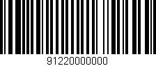 Código de barras (EAN, GTIN, SKU, ISBN): '91220000000'