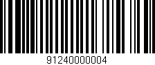 Código de barras (EAN, GTIN, SKU, ISBN): '91240000004'