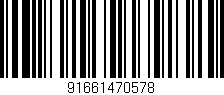 Código de barras (EAN, GTIN, SKU, ISBN): '91661470578'