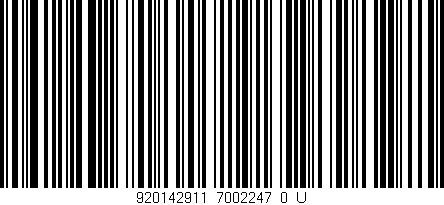 Código de barras (EAN, GTIN, SKU, ISBN): '920142911_7002247_0_U'
