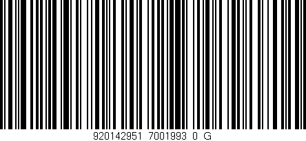 Código de barras (EAN, GTIN, SKU, ISBN): '920142951_7001993_0_G'