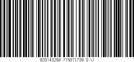 Código de barras (EAN, GTIN, SKU, ISBN): '920143298_715671739_0_U'