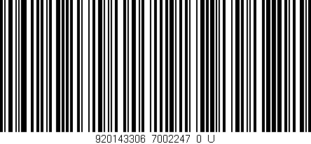 Código de barras (EAN, GTIN, SKU, ISBN): '920143306_7002247_0_U'