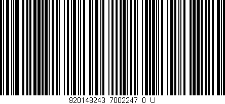 Código de barras (EAN, GTIN, SKU, ISBN): '920148243_7002247_0_U'