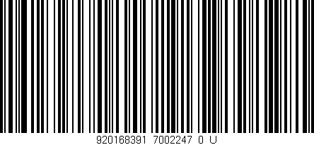 Código de barras (EAN, GTIN, SKU, ISBN): '920168391_7002247_0_U'