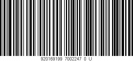 Código de barras (EAN, GTIN, SKU, ISBN): '920169199_7002247_0_U'