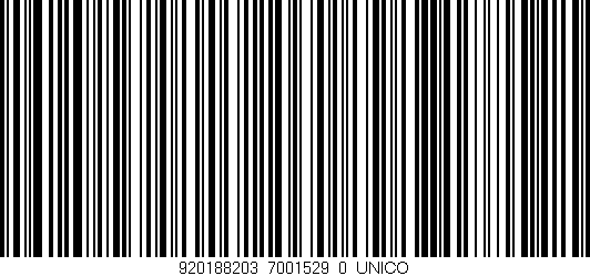 Código de barras (EAN, GTIN, SKU, ISBN): '920188203_7001529_0_UNICO'