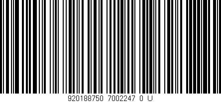 Código de barras (EAN, GTIN, SKU, ISBN): '920188750_7002247_0_U'