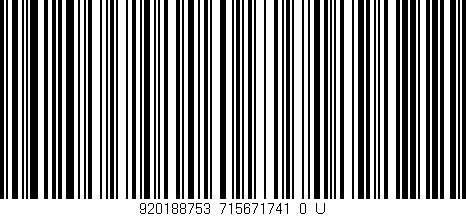 Código de barras (EAN, GTIN, SKU, ISBN): '920188753_715671741_0_U'