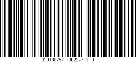 Código de barras (EAN, GTIN, SKU, ISBN): '920188757_7002247_0_U'