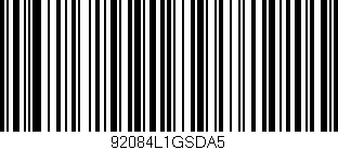 Código de barras (EAN, GTIN, SKU, ISBN): '92084L1GSDA5'
