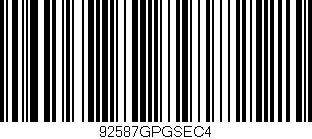 Código de barras (EAN, GTIN, SKU, ISBN): '92587GPGSEC4'