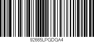 Código de barras (EAN, GTIN, SKU, ISBN): '92665LPGDGA4'