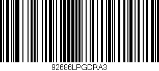 Código de barras (EAN, GTIN, SKU, ISBN): '92686LPGDRA3'