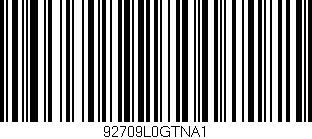 Código de barras (EAN, GTIN, SKU, ISBN): '92709L0GTNA1'