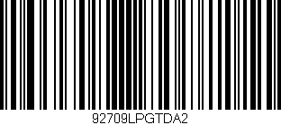 Código de barras (EAN, GTIN, SKU, ISBN): '92709LPGTDA2'