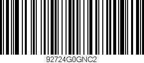 Código de barras (EAN, GTIN, SKU, ISBN): '92724G0GNC2'