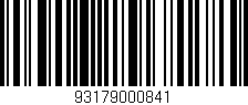 Código de barras (EAN, GTIN, SKU, ISBN): '93179000841'