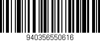Código de barras (EAN, GTIN, SKU, ISBN): '940356550616'