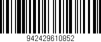 Código de barras (EAN, GTIN, SKU, ISBN): '942429610852'