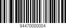 Código de barras (EAN, GTIN, SKU, ISBN): '94470000004'