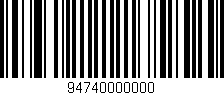 Código de barras (EAN, GTIN, SKU, ISBN): '94740000000'