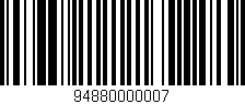 Código de barras (EAN, GTIN, SKU, ISBN): '94880000007'