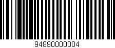 Código de barras (EAN, GTIN, SKU, ISBN): '94890000004'