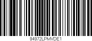 Código de barras (EAN, GTIN, SKU, ISBN): '94972LPMVDE1'