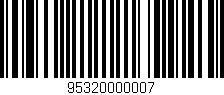 Código de barras (EAN, GTIN, SKU, ISBN): '95320000007'