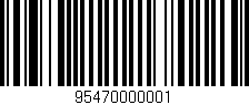 Código de barras (EAN, GTIN, SKU, ISBN): '95470000001'