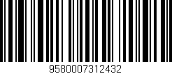 Código de barras (EAN, GTIN, SKU, ISBN): '9580007312432'