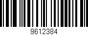 Código de barras (EAN, GTIN, SKU, ISBN): '9612384'