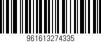 Código de barras (EAN, GTIN, SKU, ISBN): '961613274335'