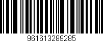 Código de barras (EAN, GTIN, SKU, ISBN): '961613289285'