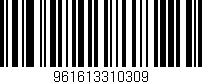 Código de barras (EAN, GTIN, SKU, ISBN): '961613310309'