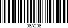 Código de barras (EAN, GTIN, SKU, ISBN): '96A206'