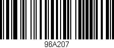 Código de barras (EAN, GTIN, SKU, ISBN): '96A207'