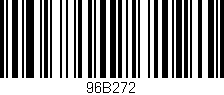 Código de barras (EAN, GTIN, SKU, ISBN): '96B272'