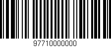 Código de barras (EAN, GTIN, SKU, ISBN): '97710000000'