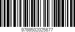 Código de barras (EAN, GTIN, SKU, ISBN): '9788502025677'