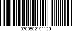 Código de barras (EAN, GTIN, SKU, ISBN): '9788502191129'