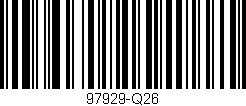 Código de barras (EAN, GTIN, SKU, ISBN): '97929-Q26'