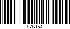 Código de barras (EAN, GTIN, SKU, ISBN): '97B154'