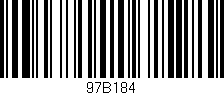 Código de barras (EAN, GTIN, SKU, ISBN): '97B184'