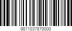 Código de barras (EAN, GTIN, SKU, ISBN): '9871037870000'