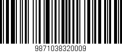 Código de barras (EAN, GTIN, SKU, ISBN): '9871038320009'