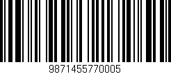 Código de barras (EAN, GTIN, SKU, ISBN): '9871455770005'